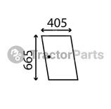 SLIDING SIDE WINDOW FLAT - NON-TINTED - John Deere 30 serie