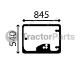 REAR WINDOW FLAT - TINTED - John Deere 3200, 3400, 3215, 3415, 3220, 3420 series