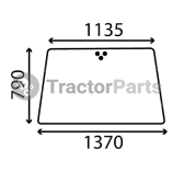 WINDSHIELD FLAT - TINTED - John Deere 30, Ford 10, 600, Deutz series