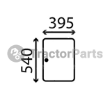 Странично стъкло (плъзгащо, плоско) - John Deere 20,30, Case IHC CS, Ford, Massey Ferguson серия