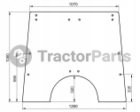 OPENING FRONT WINDSHIELD FLAT - NON-TINTED - John Deere 40, 50 series