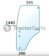 DOOR WINDOW LEFT - CURVED - TINTED - John Deere 5E, 5M series