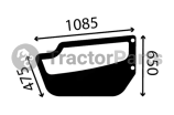 LOWER DOOR WINDOW LEFT - FLAT - TINTED - Massey Ferguson 8900, 8925