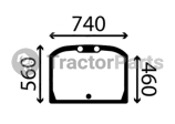 REAR WINDOW FLAT - NON-TINTED - Caterpillar TH-C