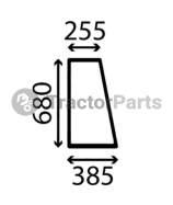 SIDE WINDOW LEFT - FLAT - TINTED - Deutz Agrovector