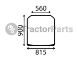 WINDSHIELD FLAT - NON-TINTED - JCB