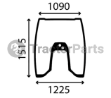 WINDSHIELD CURVED - TINTED - Massey Ferguson 7600, 7700