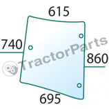 Glass Overwing Bottom LH - Massey Ferguson 5400 Series