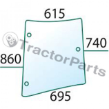 Glass Overwing Bottom, RH - Massey Ferguson 5400 Series