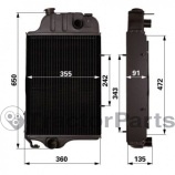 RADIATOR - John Deere 40, 50, 55 series