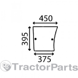 Стъкло за долна част на врата - John Deere 40, 50 серия