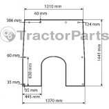 WINDSCREEN - John Deere 6030PR, 7030PR series