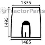 WINDSHIELD CURVED - TINTED - John Deere 7020,7030,8000,8020,8030 series