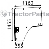 DOOR WINDOW LEFT - CURVED - TINTED - 8000, 9000 series