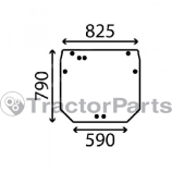 REAR WINDOW FLAT - TINTED - John Deere 5020 serie
