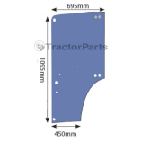 Glass Door Upper - John Deere 40, 50 series