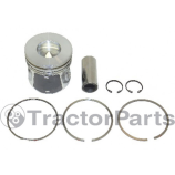 PISTON WITH RINGS +0.40mm - Case IHC, New Holland