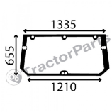 REAR WINDOW FLAT - TINTED - Case IHC CS, CVX, New Holland T7500, TVT series