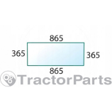 LOWER REAR WINDOW FLAT - NON-TINTED - Case IHC Maxxum serie