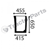 LOWER FRONT GLASS LEFT - CURVED - TINTED - Case IHC CX, Maxxum series