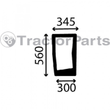 LOWER FRONT GLASS RIGHT - CURVED - TINTED - Case IHC CS, CVX, New Holland T7500, TVT series