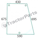SIDE WINDOW LEFT - CURVED - TINTED - Case IHC, Maxxum serie