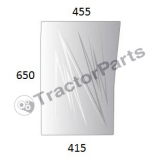 LOWER FRONT GLASS RIGHT - CURVED - TINTED - Case IHC CX, Maxxum series