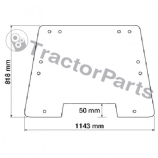 OPENING FRONT WINDSHIELD CURVED - TINTED - Case IHC JXU, Ford New Holland TL, TLA, Fiat series