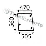 SIDE WINDOW FLAT - TINTED - Case IHC CS serie