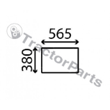 LOWER REAR WINDOW FLAT - TINTED - Case IHC CVX, New Holland T7500, TVT series
