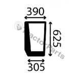LOWER FRONT GLASS LEFT - FLAT - TINTED - Case IHC JX, New Holland TD5000, TS6000 series