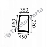 SIDE WINDOW RIGHT - FLAT - TINTED - Case IHC Quantum, New Holland T4000 series