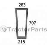 LOWER FRONT GLASS LEFT - FLAT - TINTED - Case IHC CS serie