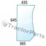 G.LOWER FRONT RH CURVED BONDED - Case IHC MXU, Maxxum, New Holland TSA series