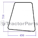 SIDE WINDOW RIGHT - FLAT - TINTED - Case IHC JX, New Holland TND, TNF, TNN,TNS, TNV series