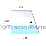 SLIDING REAR WINDOW RIGHT - FLAT - TINTED - Case IHC CS, CVX, New Holland TVT series