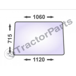WINDSHIELD FLAT - NON-TINTED - Case IHC CS, Massey Ferguson 100 series