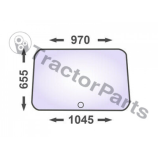 WINDSHIELD FLAT - NON-TINTED - Case IHC CS, Massey Ferguson 100 series