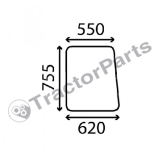 UPPER DOOR WINDOW LEFT - FLAT - NON-TINTED - Case IHC CS, Massey Ferguson 100, 1000 series