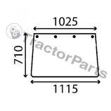 OPENING FRONT WINDSHIELD FLAT - NON-TINTED - Case IHC CS, Massey Ferguson 100 series