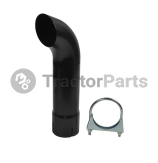 EXHAUST PIPE WITH CLAMP - John Deere 6000, 6010, 6020, 6030, 7020, 7030