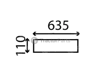 LOWER WINDSHIELD FLAT - NON-TINTED - John Deere 30 serie
