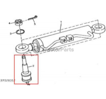 Steering cylinder pin - John Deere 6M, 6R, 7R, 7030, 8R, 8030