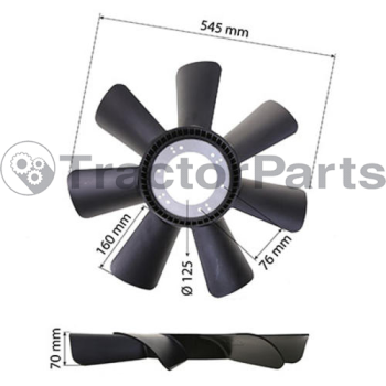 Fanblade - Case IHC, Ford New Holland