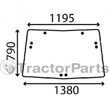 Parbriz Curbat - John Deere 6000, 6j, 7000 serie