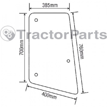 OPENING SIDE WINDOW RIGHT - CURVED - TINTED - 6000, 6J, 7000 series