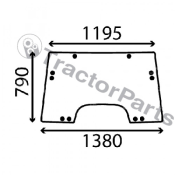 Parbriz Curbat - John Deere 6020SE serie