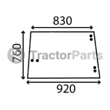 Странично стъкло (плоско) - John Deere 30, 40, 50, 55, 60 серия