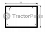 Задно стъкло (плоско, тонирано) - John Deere Телескопичен товарач 4400, 4500 серия