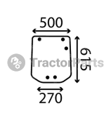 Geam Spate - John Deere 5000 serie